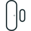 Nearsens Window door opening detector icon black