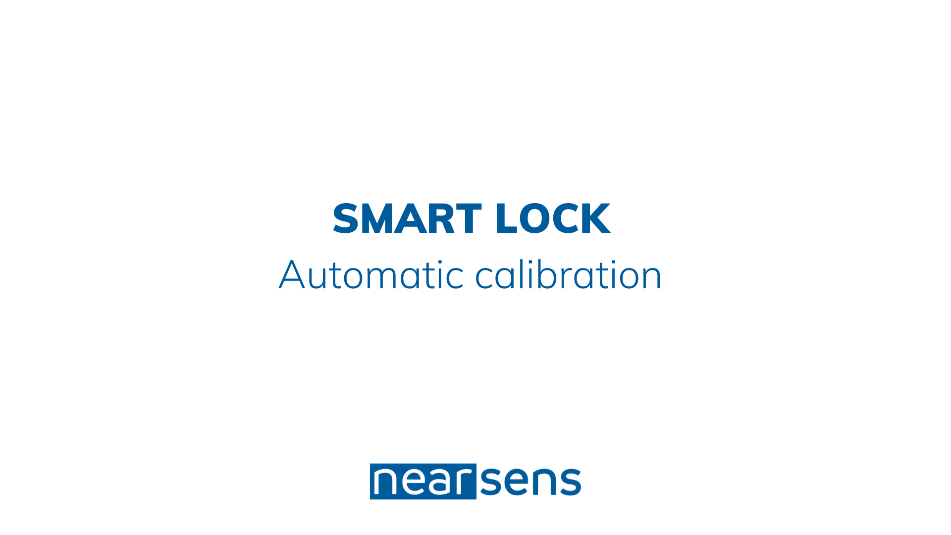 nearsens smart lock auto calibration