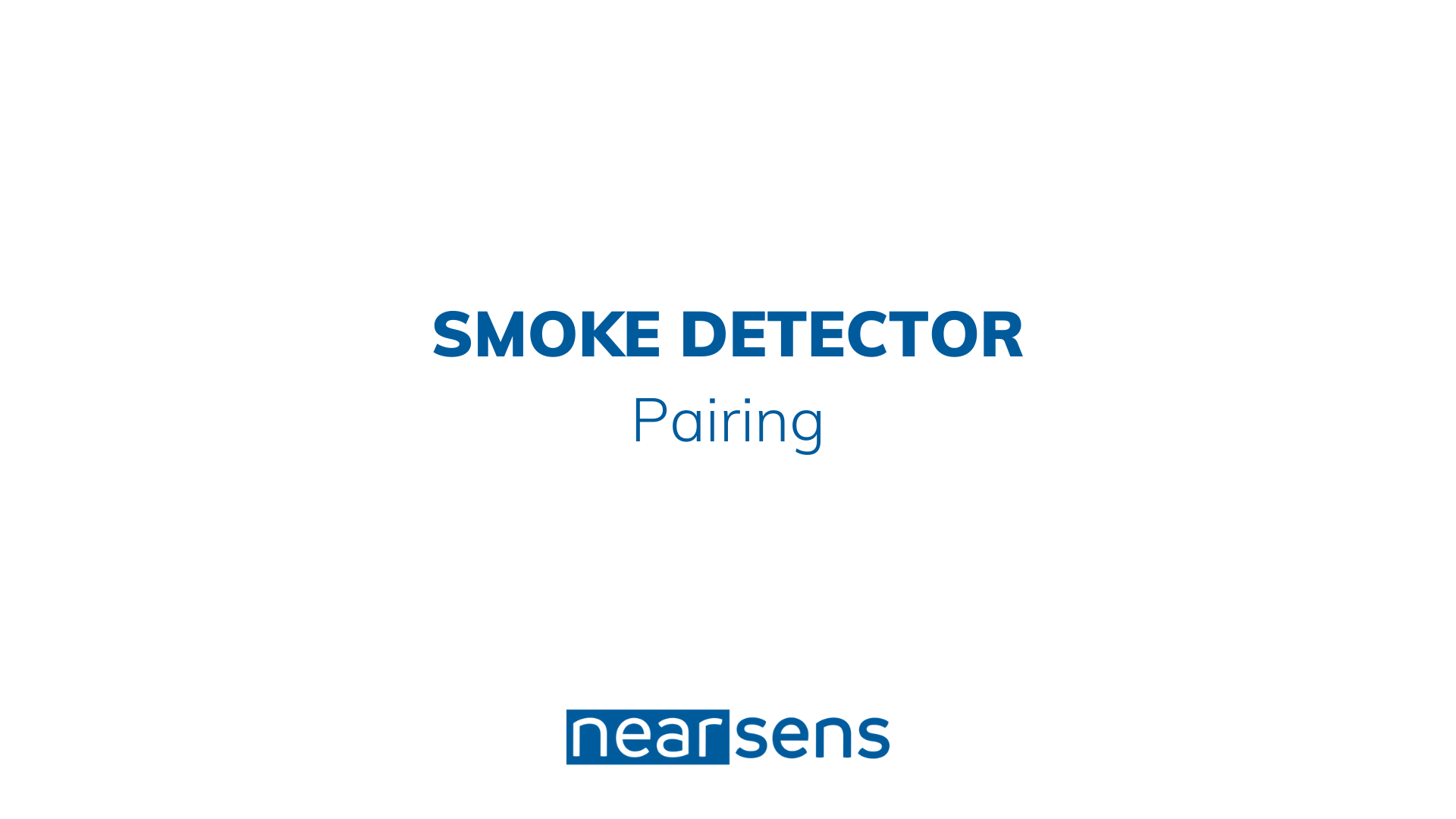 smoke detector pairing